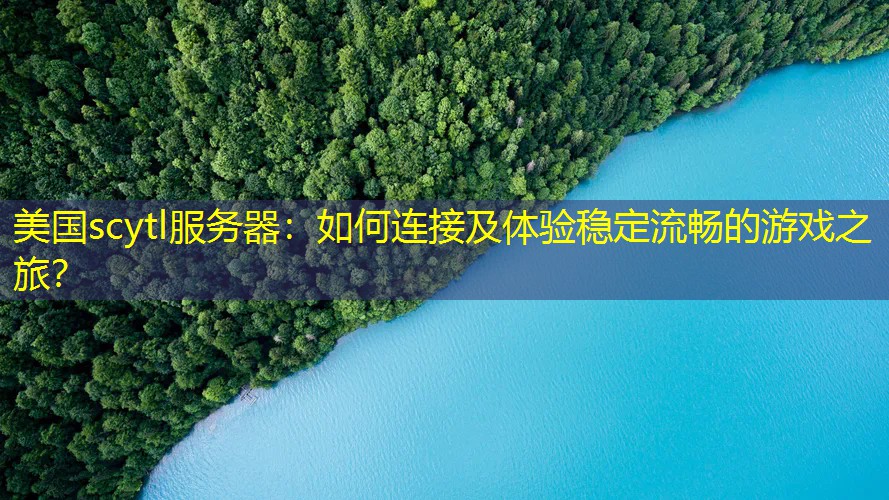 美国scytl服务器：如何连接及体验稳定流畅的游戏之旅？