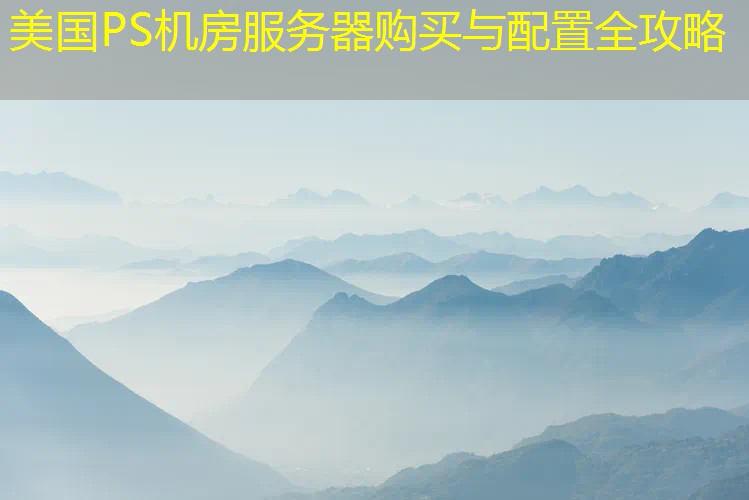 美国PS机房服务器购买与配置全攻略