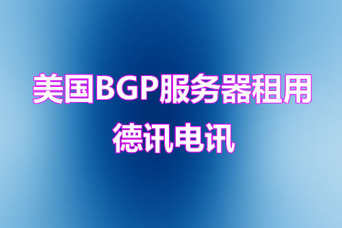 美国BGP大带宽服务器租用