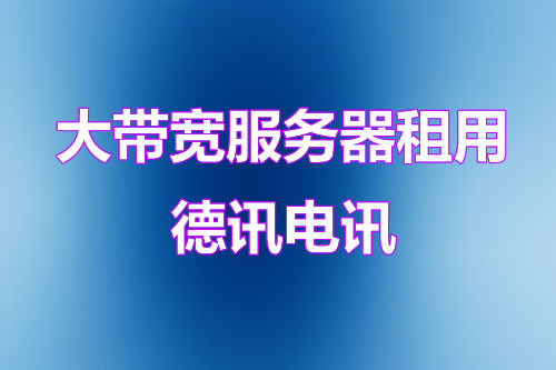美国大带宽服务器租用