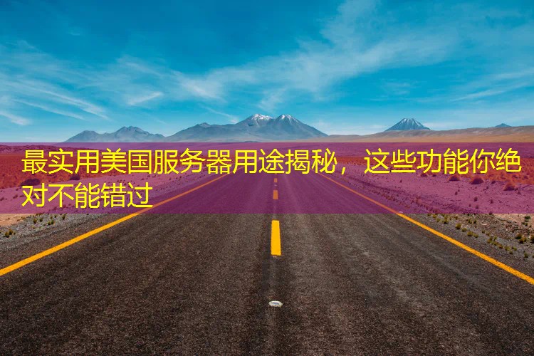 最实用美国服务器用途揭秘，这些功能你绝对不能错过